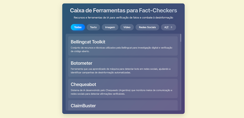 Criamos uma caixa de ferramentas para checar desinformação